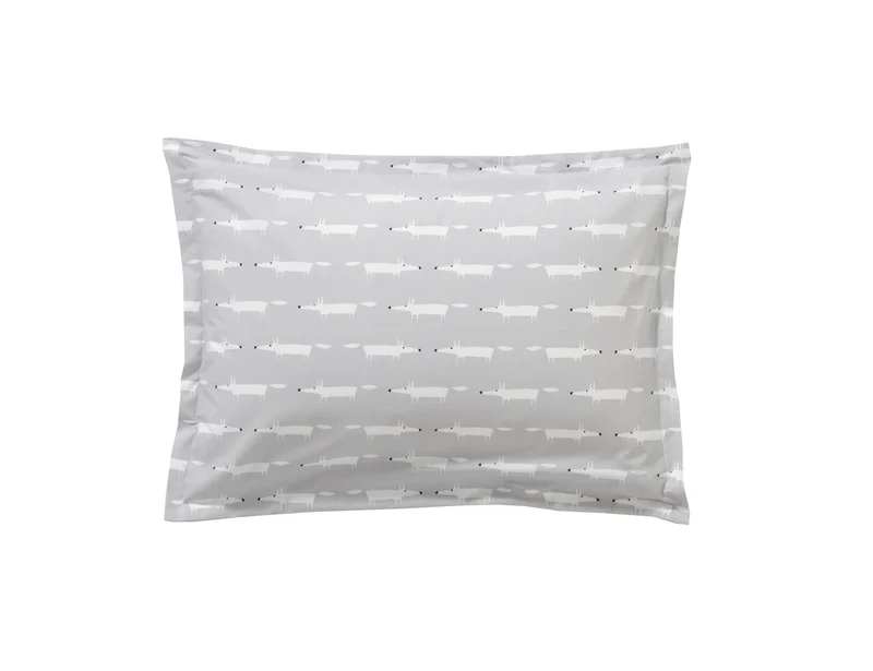 Taie d'oreiller Percale de coton - MR FOX Gris