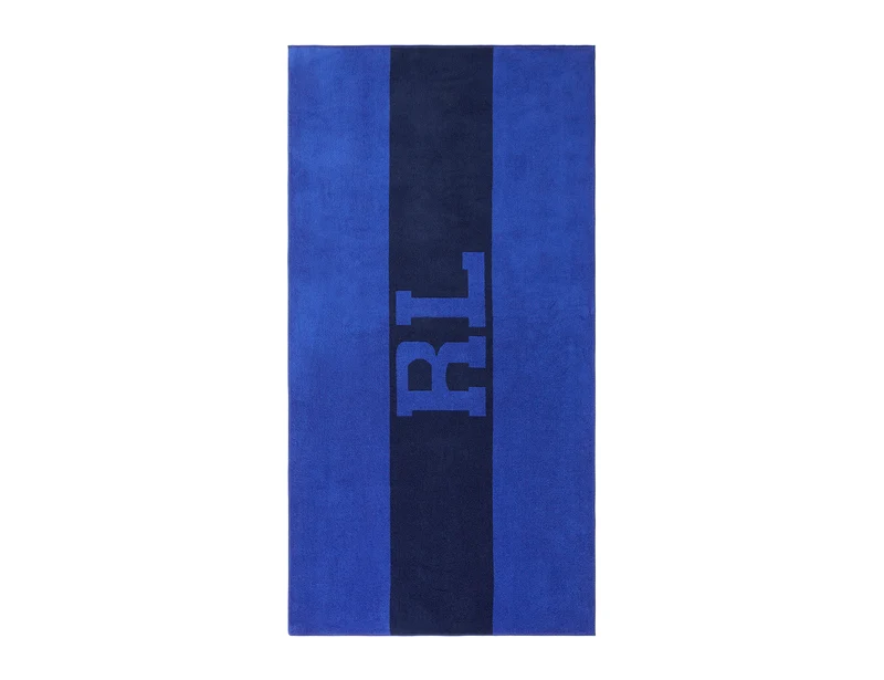 Drap de plage - RL Signature Bleu - Ralph Lauren