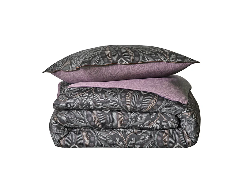 Drap plat Satin de coton - VIRTUOSO Nuit