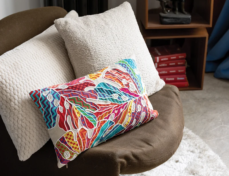 Coussin Coton brodé - AMY