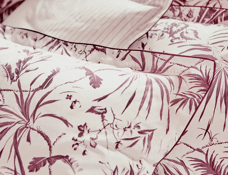 Taie de traversin Percale de coton - SERRE EXOTIQUE