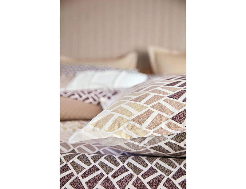 NUANCES Grenat - Percale de coton
