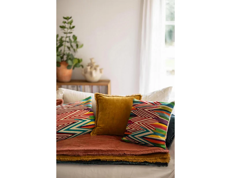 Coussin Coton brodé - ZUMA Multico