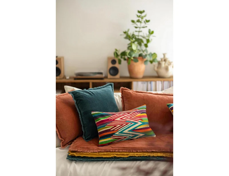 Coussin Coton brodé - ZUMA Multico