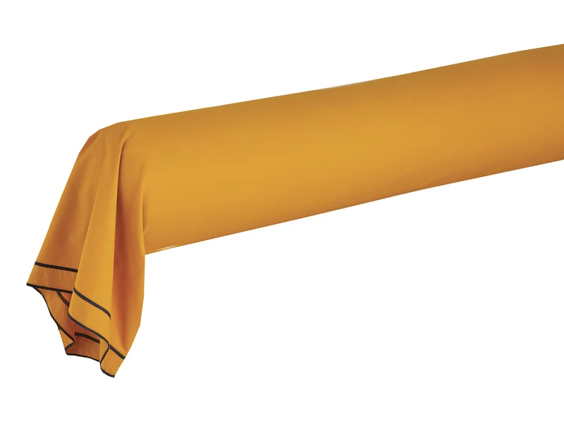 TANDEM Indigo/Fauve - Percale de coton bio