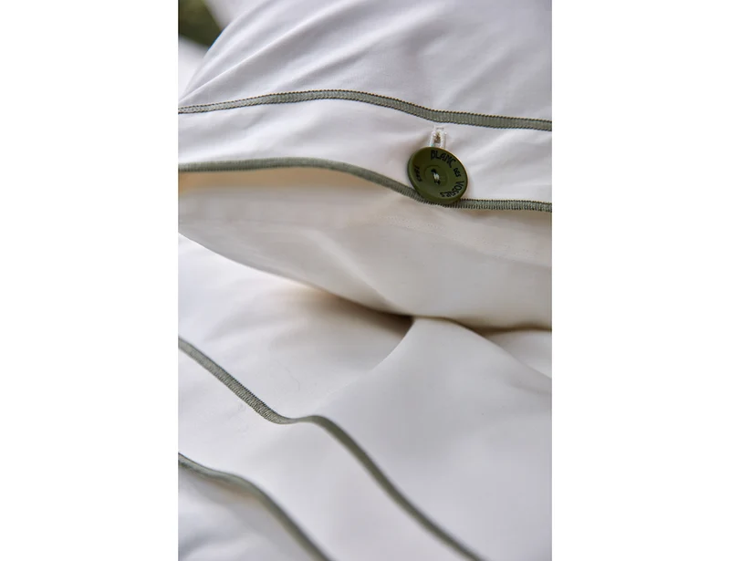 TANDEM Mousse/Neige - Percale de coton bio