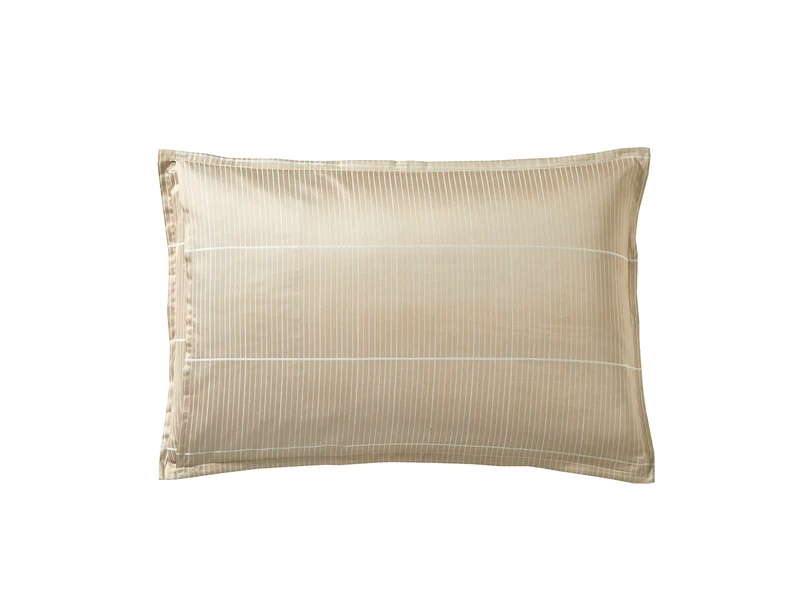 Taie d'oreiller Satin Jacquard - REGATES Chanvre