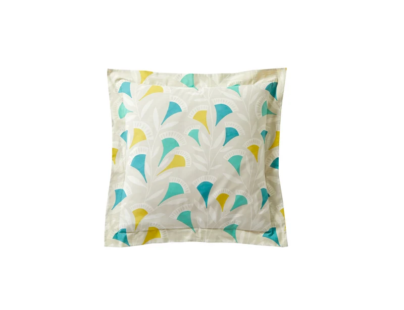 Taie d'oreiller Percale de coton - NOUKKU Flore Tilleul