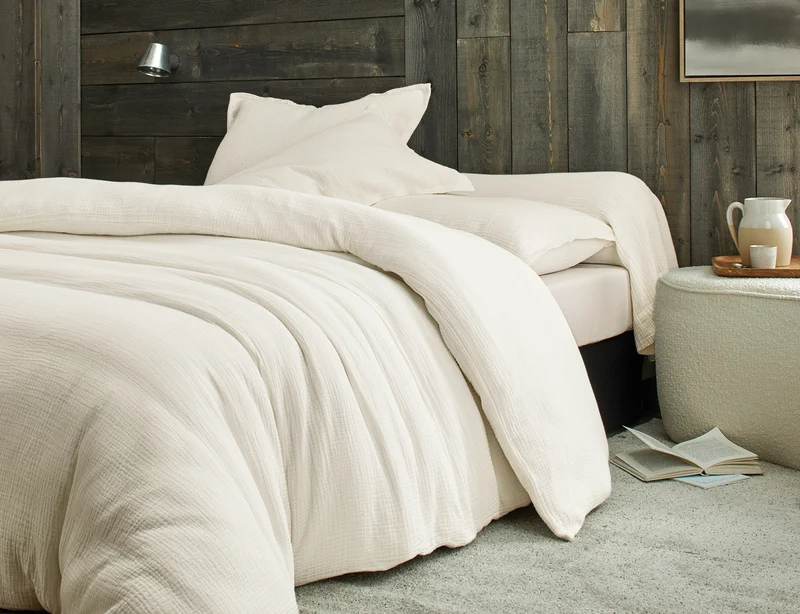 Taie de traversin Gaze de coton - COSY Craie