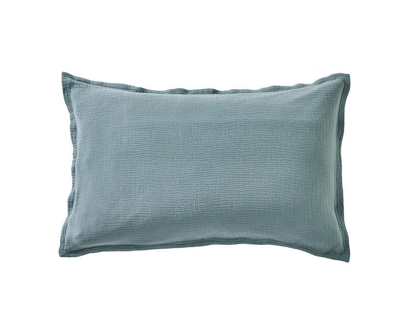 Taie d'oreiller Gaze de coton - COSY Brume