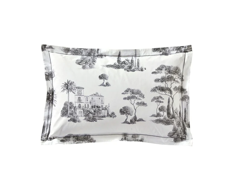 PROMENADE Graphite - Percale de coton