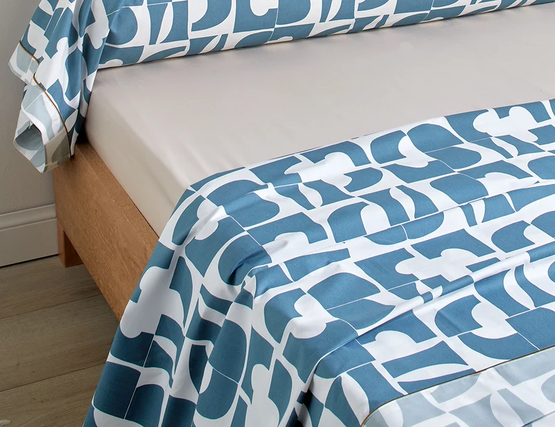 CRAFT Bleu Paon - Percale de coton