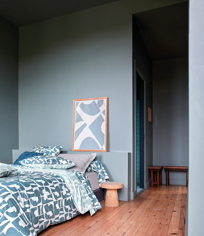 CRAFT Bleu Paon - Percale de coton