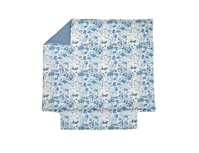 WATER GARDEN Bleu - Satin de coton