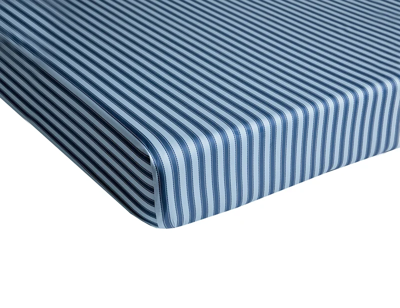WATER GARDEN Bleu - Satin de coton