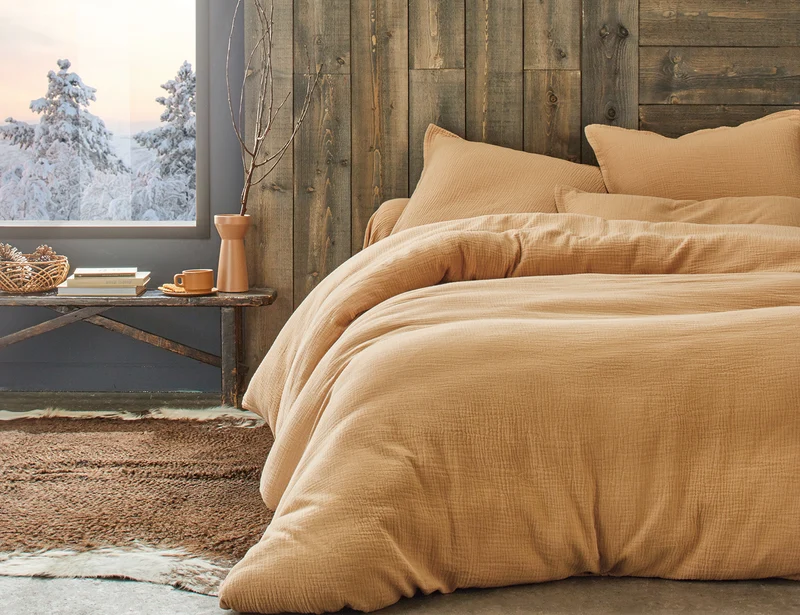 Taie d'oreiller Gaze de coton - COSY Savane