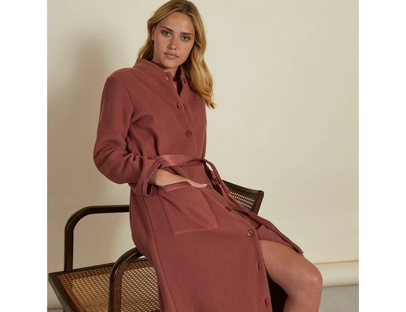 Robe de chambre Softy terre de sienne