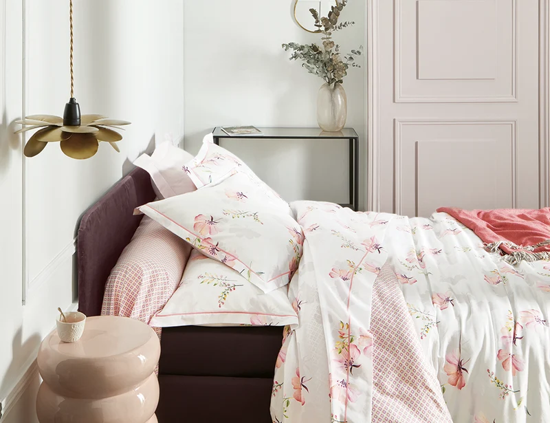 Housse de couette Satin de coton - DELICATESSE Blush