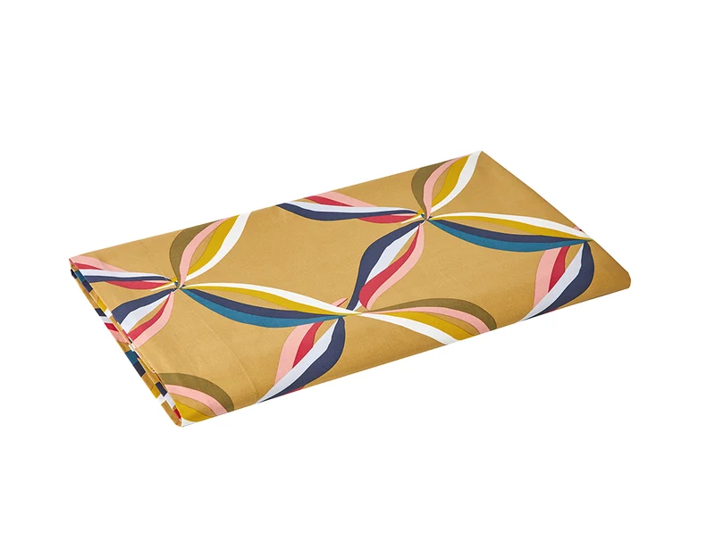 CINETIQUE Ocre - Percale de coton