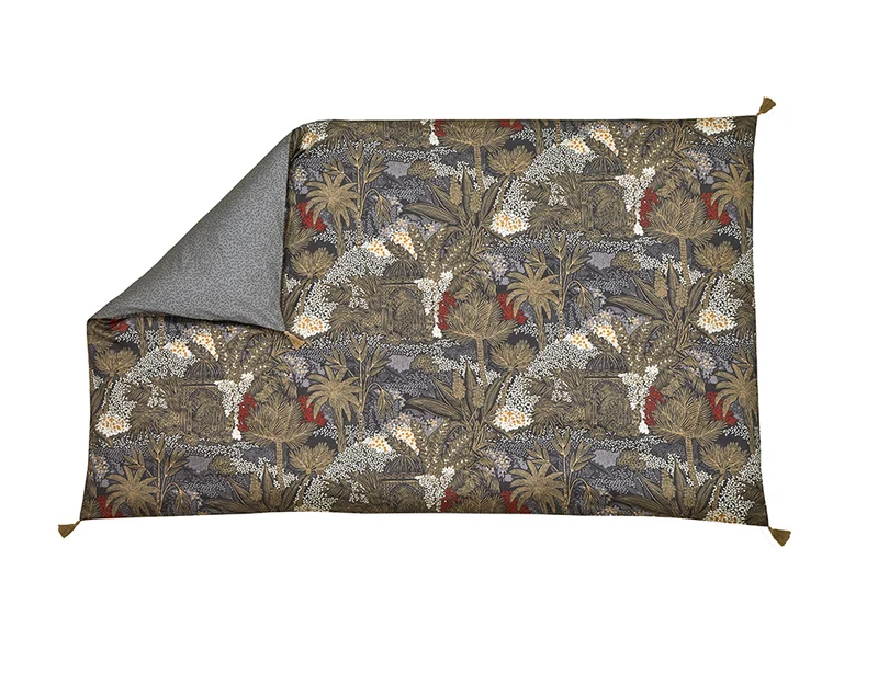 JARDINS DE BABYLONE Indigo - Satin de coton