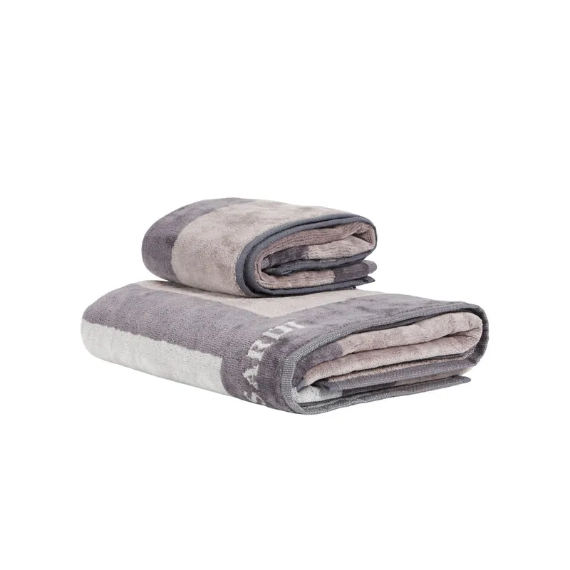 Asciugamano con Ospite rows Moderno in Spugna 450 gr/mq