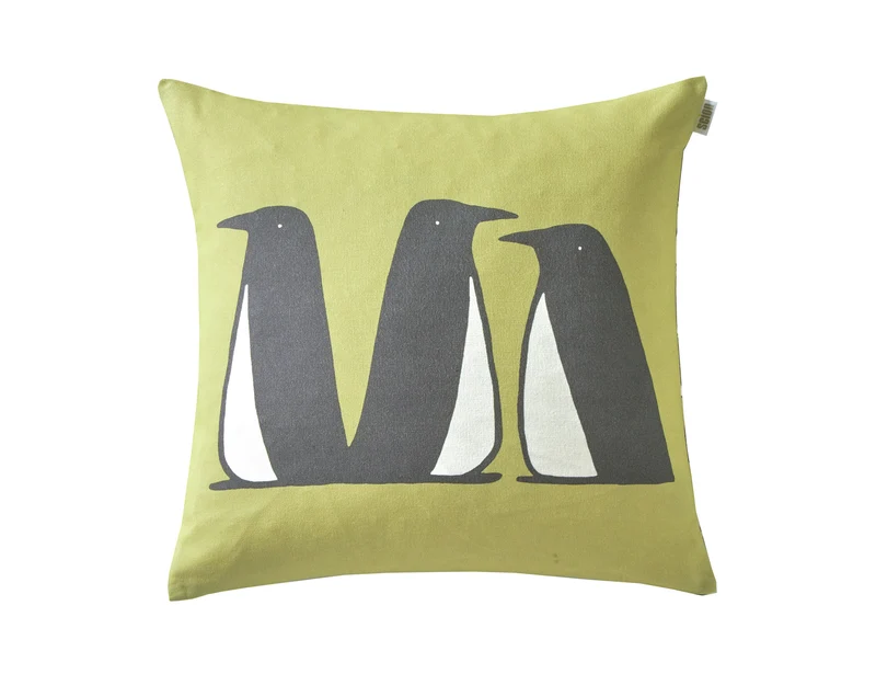 Coussins - PINGOUINS Tilleul