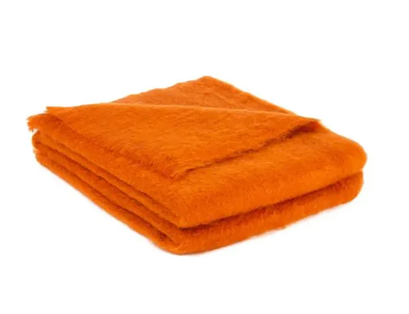 Plaid MOHAIR Paprika