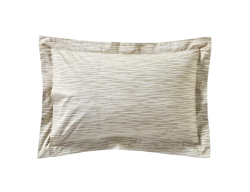Taie d'oreiller Percale de coton - SNOWDROP Lin