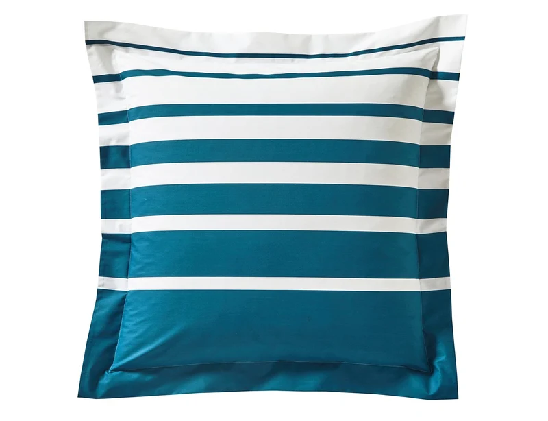 GRAND LARGE Bleu paon - Percale de coton