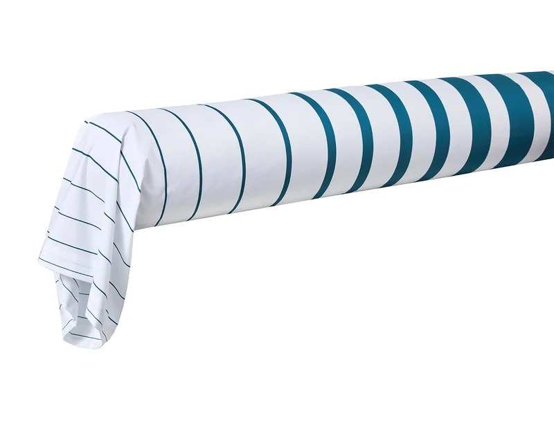 GRAND LARGE Bleu paon - Percale de coton
