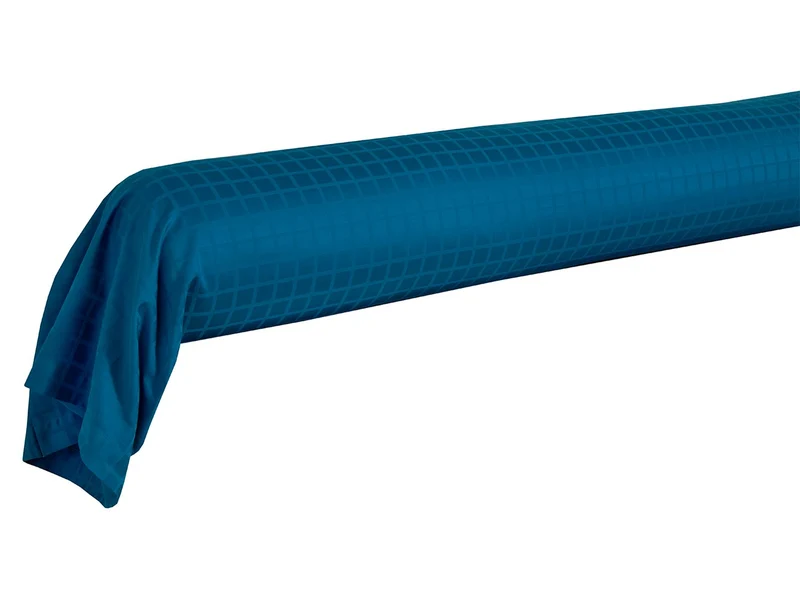 PALACE Bleu Paon - Satin Jacquard de coton