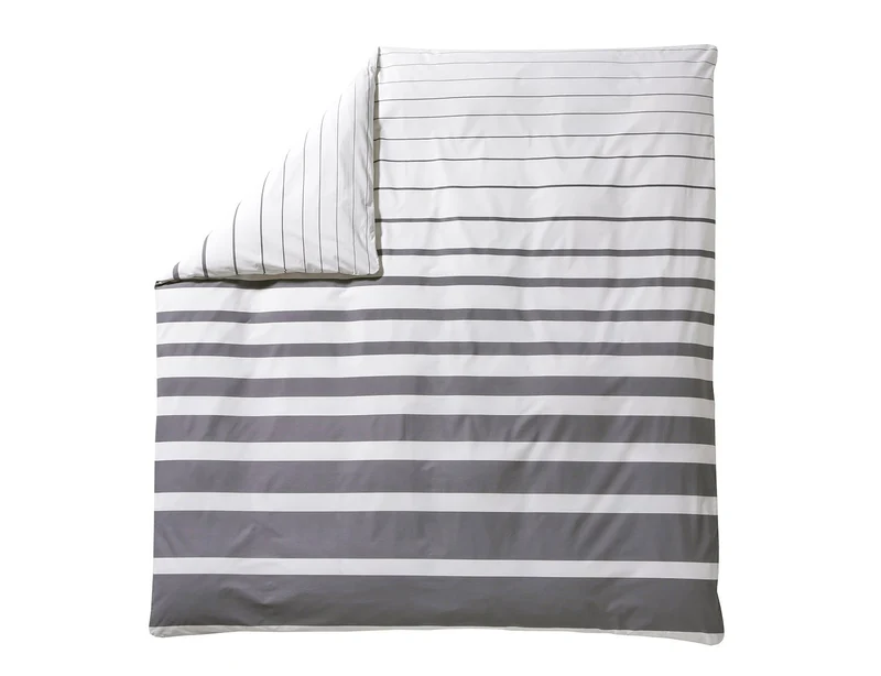GRAND LARGE acier - Percale de coton