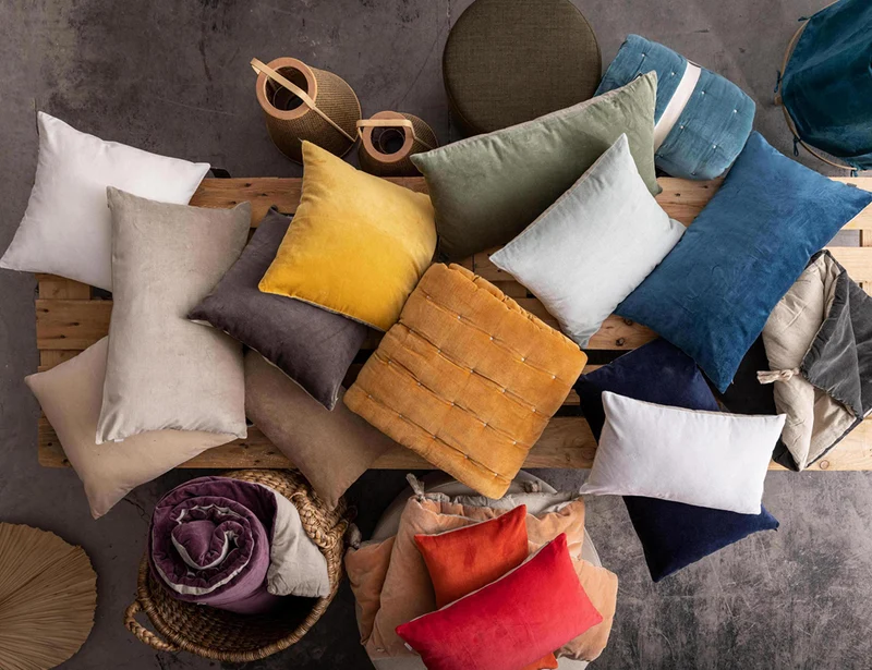 Coussin Velours de coton - ELISE