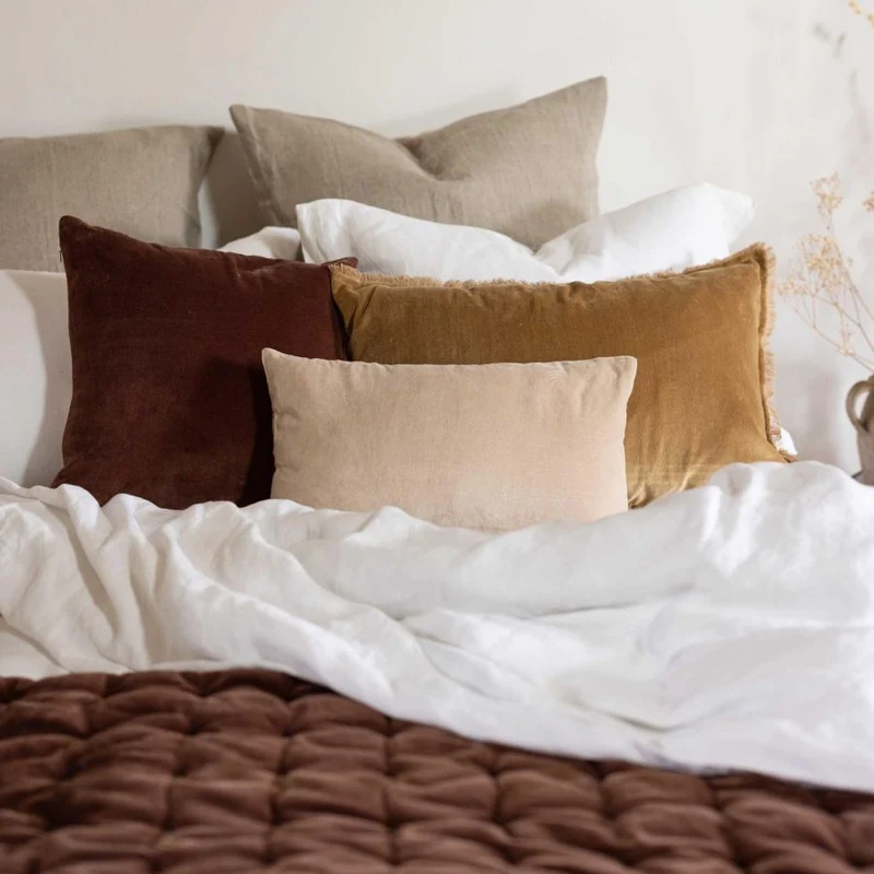 Coussin Velours de coton - ELISE