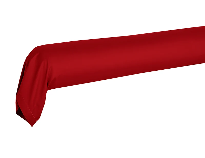 Taie de traversin uni - Satin de coton