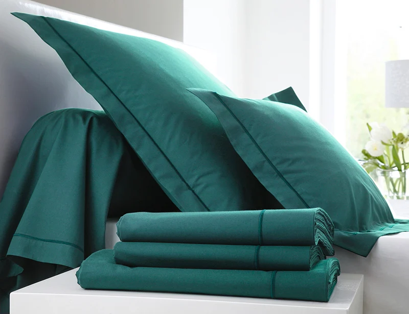 Taie de traversin uni - Satin de coton