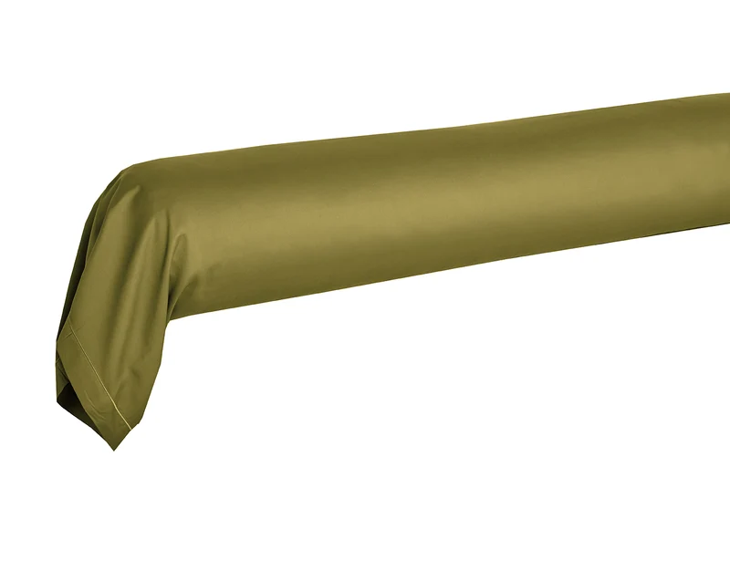 Taie de traversin uni - Satin de coton