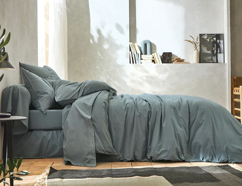 BOHEME Indigo - Percale lavée