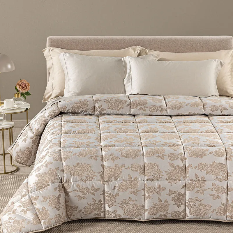 Trapunta floret Barocco in Raso Jacquard 300 gr/mq