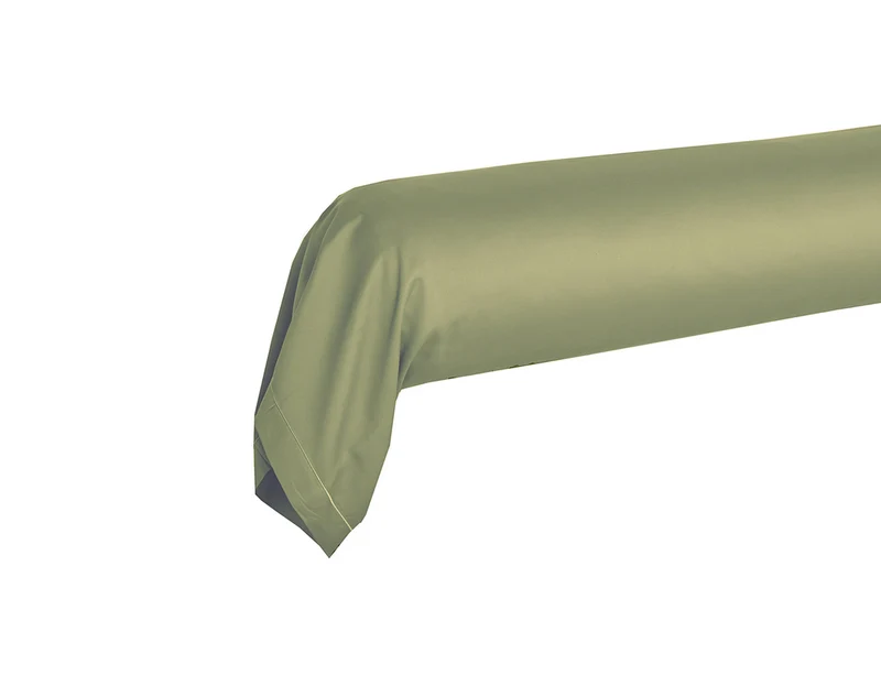Taie de traversin Percale de coton - UNI BLANC DES VOSGES