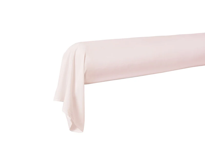 Taie de traversin Percale de coton - UNI BLANC DES VOSGES