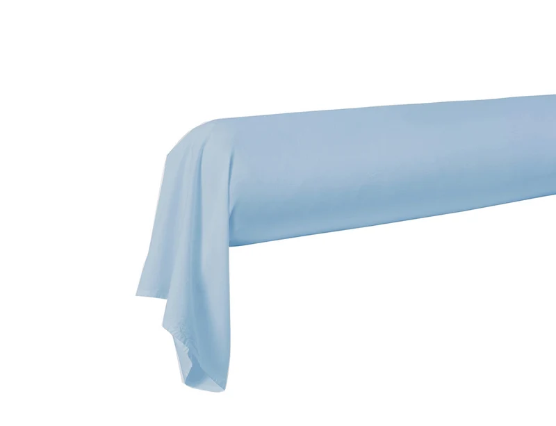 Taie de traversin Percale de coton - UNI BLANC DES VOSGES