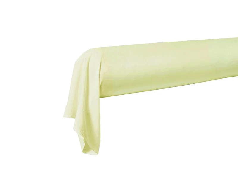 Taie de traversin Percale de coton - UNI BLANC DES VOSGES