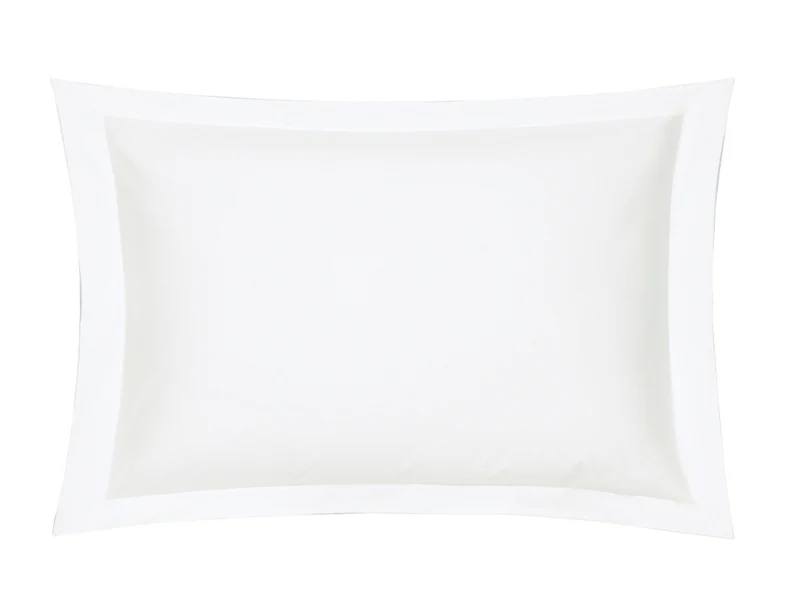 Taie d'oreiller unie - Satin de coton
