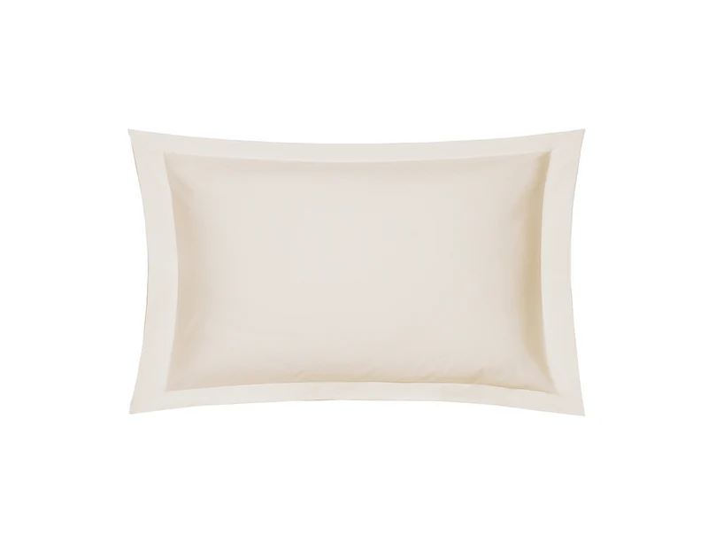 Taie d'oreiller Percale de coton - UNI BLANC DES VOSGES