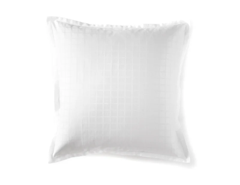 Taie d'oreiller Satin Jacquard - PALACE Blanc