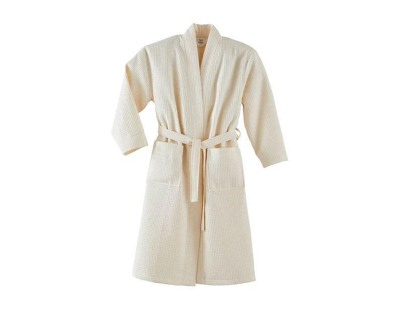 Peignoir Coton nid d'abeille - MANOIR