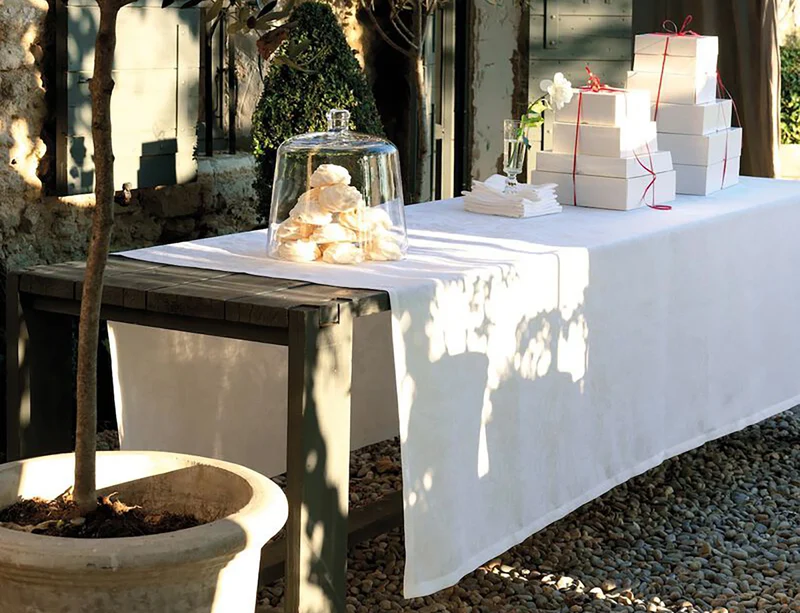 Nappe 100% Lin - TIVOLI Blanc