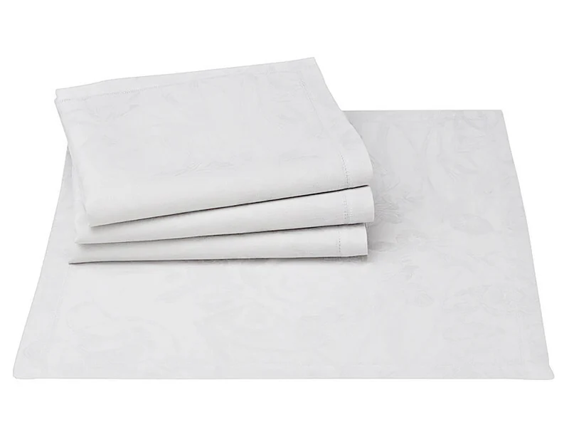 Serviette de table 100% Lin - TIVOLI Blanc