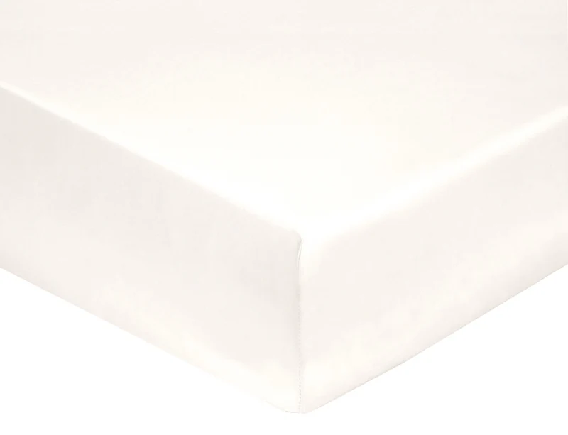 Drap-housse Percale de coton - UNI BLANC DES VOSGES